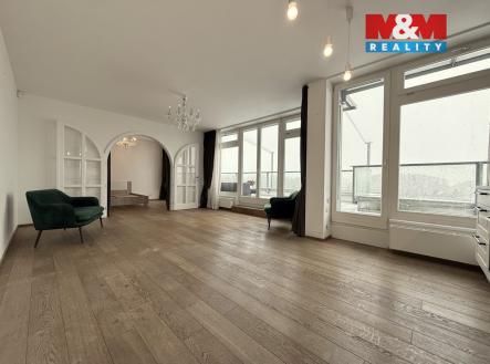 Obývací pokoj | Pronájem bytu, 3+kk, 91 m²