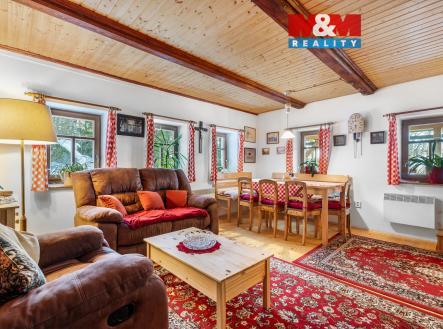 Obývací pokoj | Prodej - chata/rekreační objekt, 118 m²