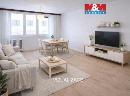 Obývací pokoj vizualizace.jpg | Prodej bytu, 2+kk, 48 m²