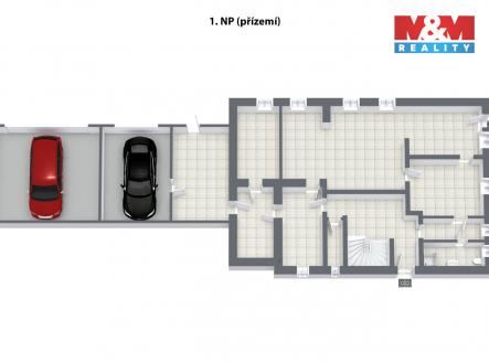 3D Floor Plan 1NP.jpg | Prodej - dům/vila, 409 m²
