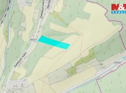 mapka | Prodej - pozemek, les, 5 070 m²