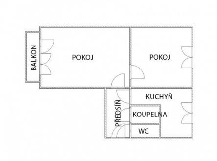 F2.jpg | Pronájem bytu, 2+1, 52 m²