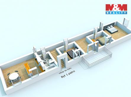 pů ddd 3D patro.jpeg | Prodej - dům/vila, 206 m²