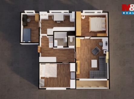 Půdorys | Prodej bytu, 4+1, 86 m²