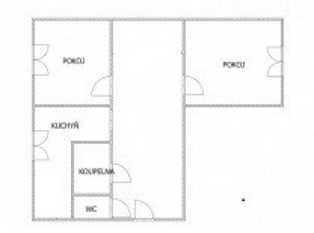 pudorys.jpg | Prodej bytu, 2+1, 58 m²