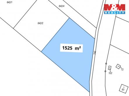pozemek3 výměra.jpg | Prodej - pozemek pro bydlení, 1 525 m²