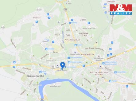 Mapa okolí | Pronájem bytu, 1+1, 33 m²