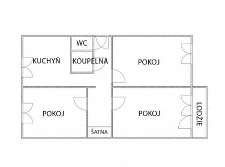 Půdorys.jpg | Prodej bytu, 3+1, 83 m²