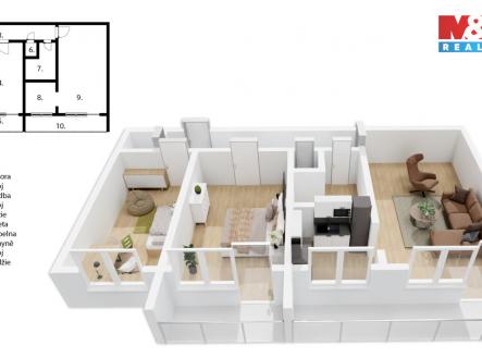 Půdorys.3+1.Drážka.jpg | Prodej bytu, 3+1, 82 m²