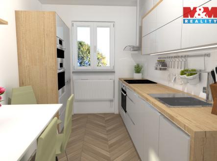 Vizualizace | Prodej bytu, 3+1, 72 m²