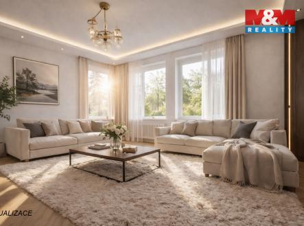 2NP vizualizace obývací pokoj | Prodej - dům/vila, 175 m²
