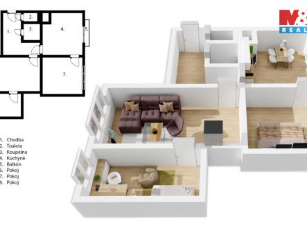 půdorys_Orlicke_Zahori.jpg | Prodej bytu, 3+1, 71 m²