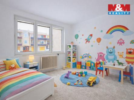 vizualizace dětského pokoje | Prodej bytu, 4+1, 84 m²
