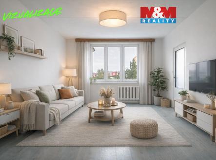 Návrh obývací pokoj.jpg | Prodej bytu, 2+1, 63 m²