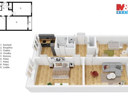 půdorys.jpg | Prodej bytu, 3+1, 79 m²