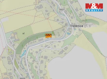 mapka | Prodej - pozemek, trvalý travní porost, 649 m²
