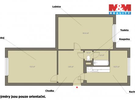 půdorys.jpg | Prodej bytu, 2+1, 63 m²