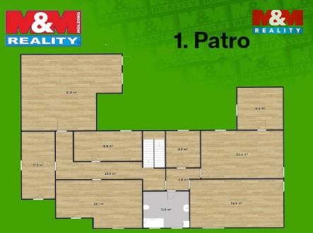 Půdorys 1. Patro.jpg | Prodej - kanceláře, 470 m²