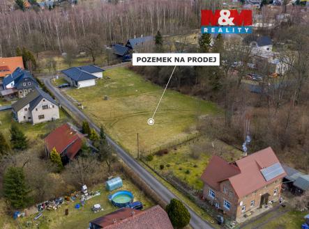 Pohled na pozemek a okolí | Prodej - pozemek pro bydlení, 1 471 m²