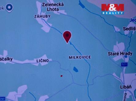 Mapa | Prodej - pozemek, trvalý travní porost, 2 058 m²