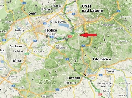 mapa okolí | Prodej - pozemek, les, 23 067 m²