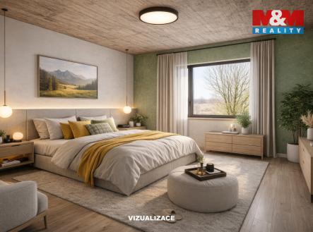 Vizualizace Ložnice | Prodej - dům/vila, 65 m²