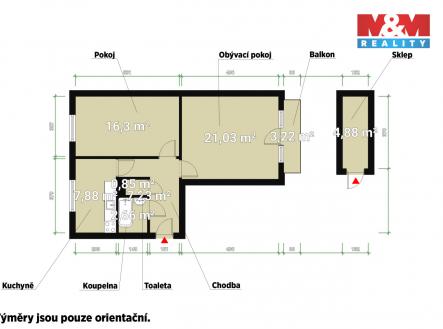 PÖdorys.jpg | Prodej bytu, 2+1, 56 m²
