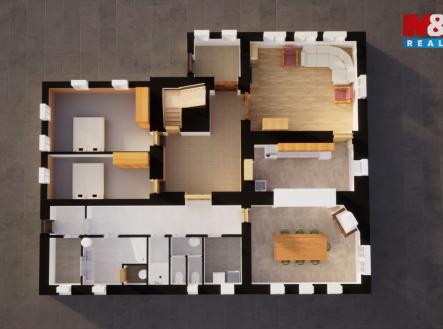 Půdorys I.NP | Prodej - hotel, 240 m²