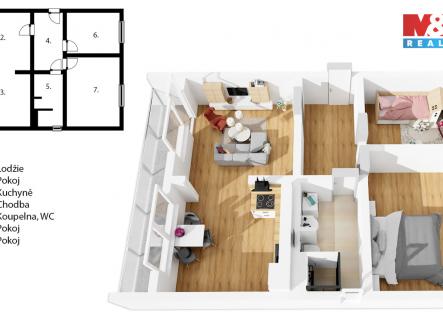 půdorys (2).jpg | Prodej bytu, 3+1, 55 m²