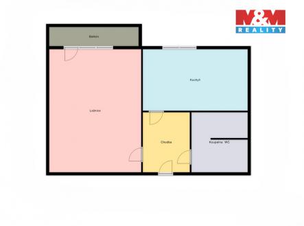 půdorys.jpg | Prodej bytu, 1+1, 41 m²