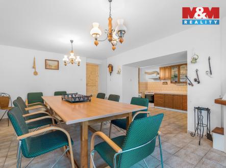 Společenská místnost s kuchyní | Prodej - chata/rekreační objekt, 240 m²