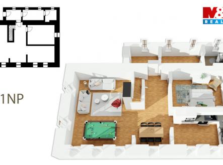 půdorys 1.jpg | Prodej - chata/rekreační objekt, 180 m²