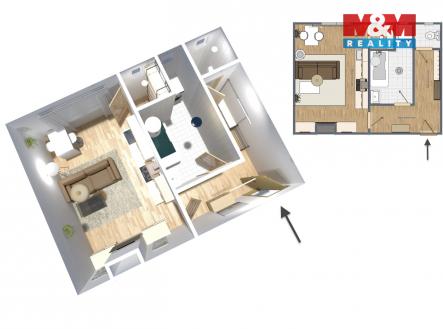 . | Prodej bytu, 1+kk, 29 m²