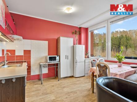 Obývací pokoj + KK | Prodej bytu, 1+kk, 34 m²