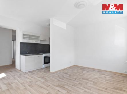 Kuchyň s obývacím pokojem 2.jpg | Prodej bytu, 2+kk, 44 m²