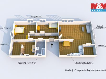 Pudorys.jpg | Prodej bytu, 4+kk, 108 m²