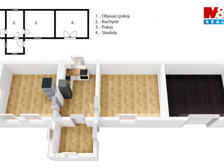 Prodej chalupy, 67 m², Vernýřov - Chlístovice | Prodej - chata/rekreační objekt, 67 m²