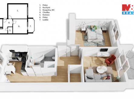 Půdorys.jpg | Prodej bytu, 2+1, 53 m²