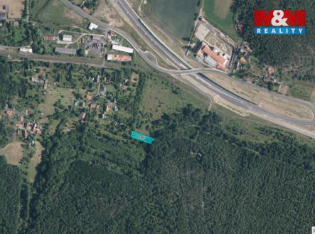 Letecký pohled | Prodej - pozemek, zahrada, 1 288 m²