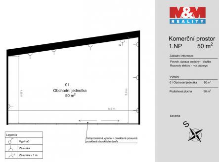 10 | Pronájem - obchodní prostor, 50 m²