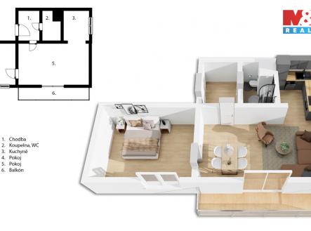 půdorys.jpg | Prodej bytu, 2+1, 45 m²