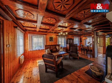 Obývací pokoj | Prodej - chata/rekreační objekt, 160 m²