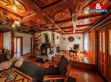 Obývací pokoj | Prodej - chata/rekreační objekt, 160 m²