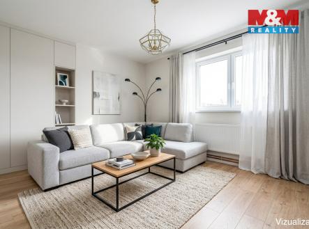Obývací pokoj vizualizace | Prodej - dům/vila, 108 m²