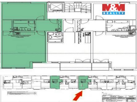 Půdorys....jpg | Pronájem bytu, 2+kk, 63 m²