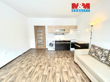 Obývací pokoj s kuchyní | Pronájem bytu, 2+kk, 42 m²