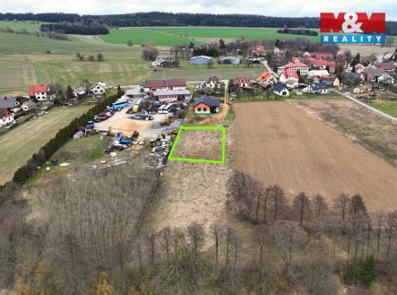 pohled z dronu | Prodej - pozemek pro bydlení, 2 569 m²