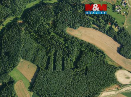 Letecký pohled | Prodej - pozemek, les, 23 199 m²