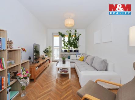 obývací pokoj | Pronájem bytu, 2+1, 49 m²