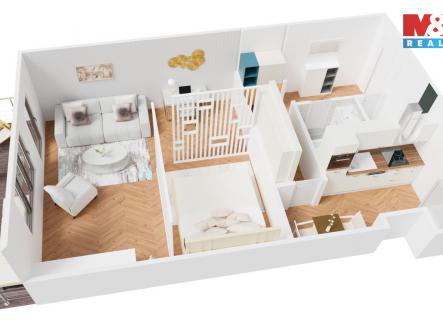 Zd.Stepanka_3D.jpg | Pronájem bytu, 1+1, 50 m²
